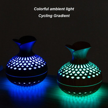Цветна нощна лампа Цветен овлажнител Безшумен ароматерапевтичен дифузер Овлажнител за мъгла за офис/дом/детска стая/кабинет/стая за йога