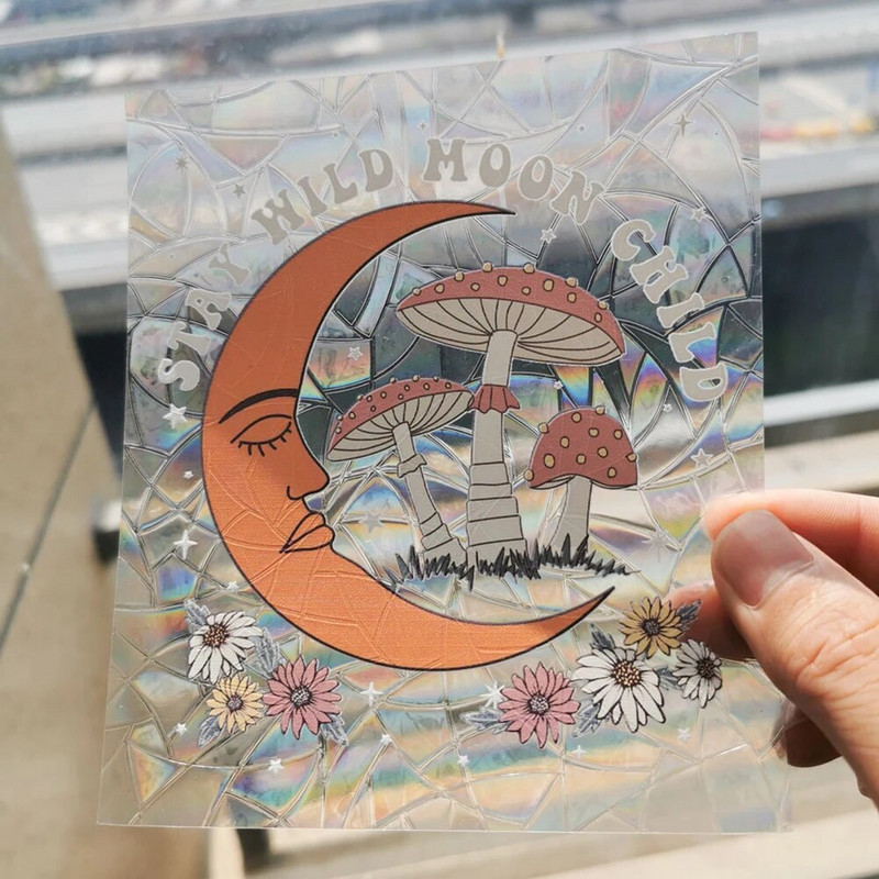 3D Rainbow Sun Catcher Zidne naljepnice Hvatač svjetla PVC folija za prozore Samoljepljiva naljepnica motocikla Naljepnica PVC folija Home Decor