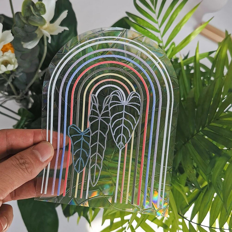 3D Rainbow Sun Catcher Zidne naljepnice Hvatač svjetla PVC folija za prozore Samoljepljiva naljepnica motocikla Naljepnica PVC folija Home Decor