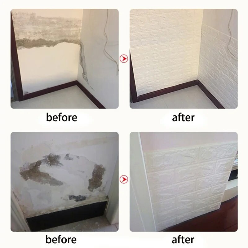 2-meetrine 3D pehme vaht telliskivist tapeet rull DIY isekleepuv elutuba kodu köök vannituba dekoratiivne tapeet