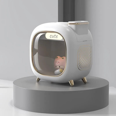 USB Aroma Diffuser Cute Double Nozzle Air Humidifier 500ml Home Humidifier Air With Night Light, Aroma Essential Oil Diffuser