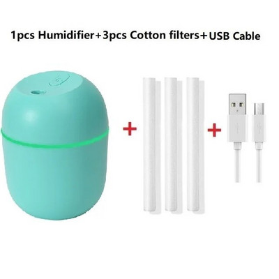 Ultragarsinis mini oro drėkintuvas Aroma eterinių aliejų difuzorius, skirtas automobiliniam USB Fogger rūko gamintojui su LED naktiniu buitiniu prietaisu