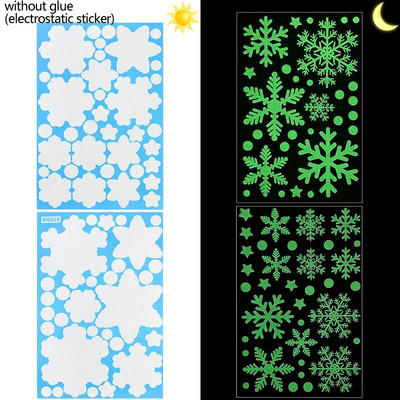 1 list Sretan Božić Snježna pahuljica Snjegović Naljepnica za prozor Božićne zidne naljepnice Naljepnice za dječju sobu