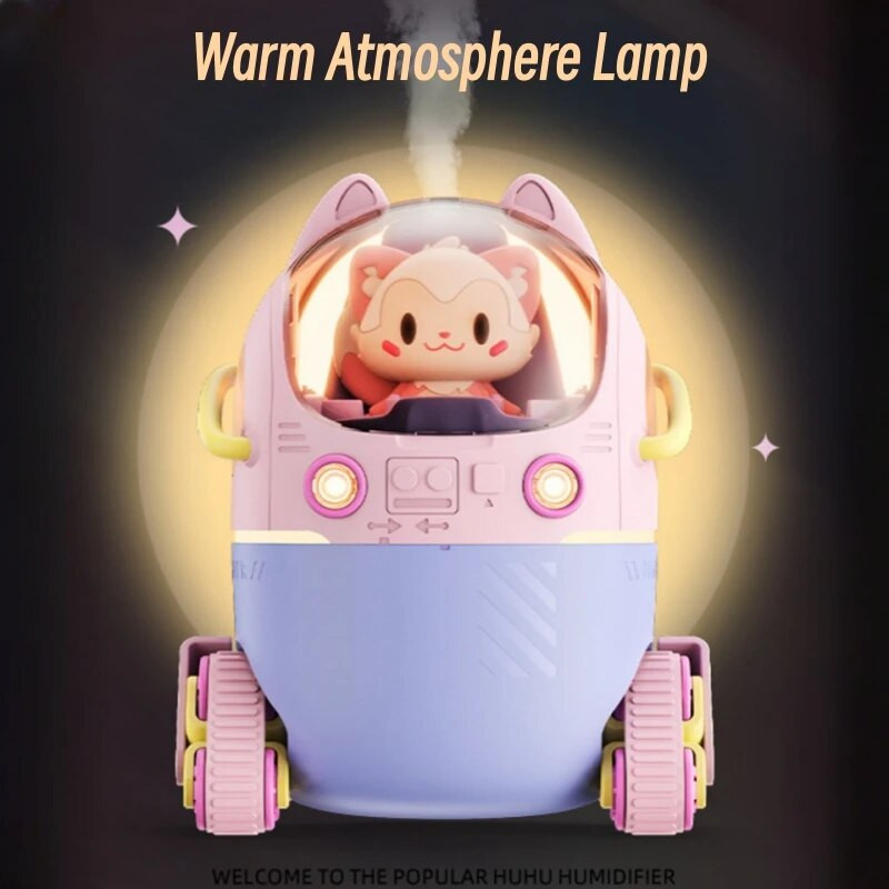 Lovely Cartoon légpárásító USB elektromos ultrahangos köd aroma diffúzor meleg fénnyel otthoni irodai asztali mini párásítóhoz