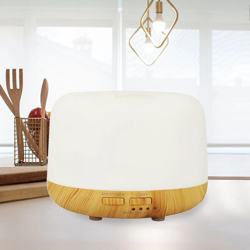 Aroomihajuti, 300 ml aroomiteraapiaõli difuusor 7-värvilise valgusega, taimeriga reguleeritava udurežiimi seadistus 300 ml niisutaja