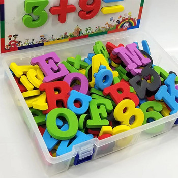Χαριτωμένα αυτοκόλλητα με μαγνήτες ψυγείου για παιδιά Παιδιά γράμμα αριθμός Σύμβολο Ψυγείο Early Education Πολύχρωμα αυτοκόλλητα με μαγνήτη