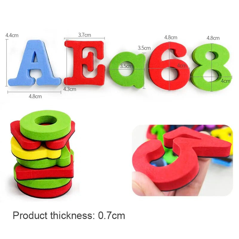 Armsad külmkapimagneti kleebised lastele lastele täht numbrisümbol Külmkapp Alusharidus Värvilised magnetkleebised