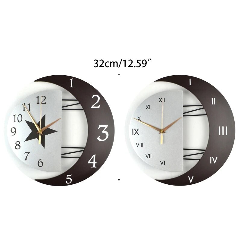 Moderni mute zidni sat Move Silence Home Sun Moon kvarcni sat za dekoraciju zidova