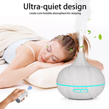 Aroma Diffuser Essential Oil Diffusor Air Humidifier Ultrasonic Remote Control 7 Color Lamp Mist Maker For Home 300ml 500ml