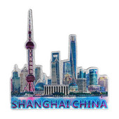 Shanghai Magnet za hladnjak Suvenir Gradski dekor Šangajska arhitektura Magneti za hladnjak Kuhinjski magnet Naljepnica Dekoracija doma