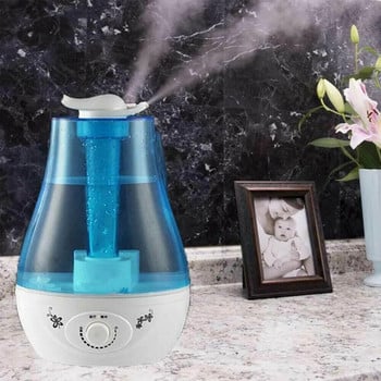 3L Dual Sprayers Ultrasonic Air Humidifier Aroma Diffuser Humidifier Home Office Essential Diffuser Mist Maker Lamp LED Fogger