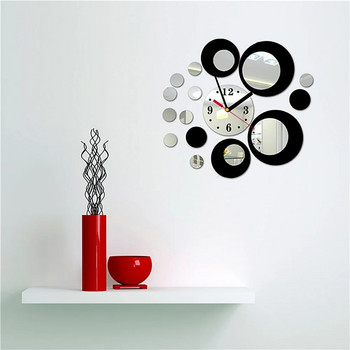 2024 Νέο ρολόι τοίχου Ρολόι Quartz Acryli Mirror Μοντέρνα αυτοκόλλητα τοίχου 3D Arrival Design Ρολόγια πολυτελείας Decration σαλονιού
