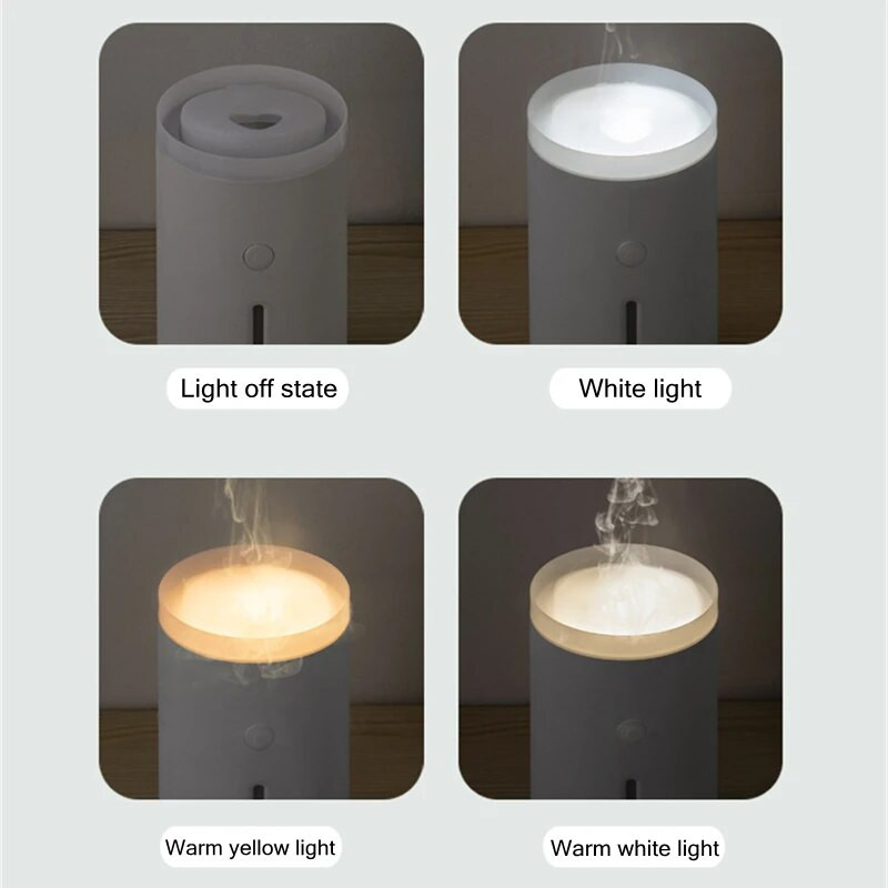 Medūzos dūmų žiedai Ultragarsinis oro drėkintuvas USB nešiojamas aromaterapinis eterinių aliejų difuzorius su šiltos lempos aromato difuzoriumi