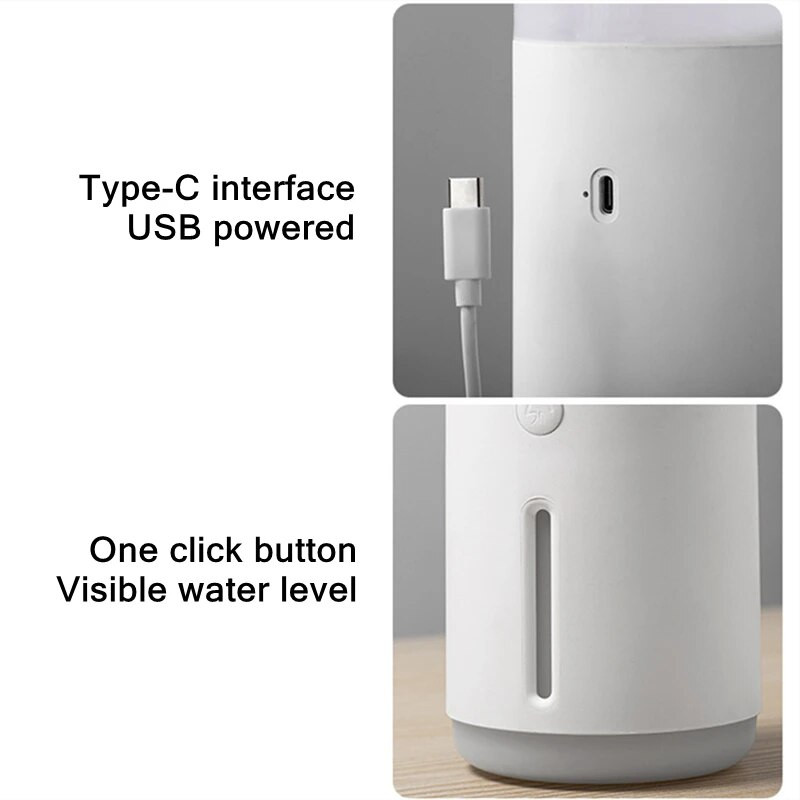 Medūzos dūmų žiedai Ultragarsinis oro drėkintuvas USB nešiojamas aromaterapinis eterinių aliejų difuzorius su šiltos lempos aromato difuzoriumi