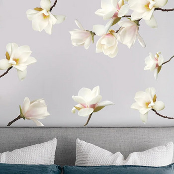 Ζεστά 3d αυτοκόλλητα τοίχου Lotus Λουλούδια Διακόσμηση Σαλόνι Υπνοδωμάτιο Υπνοδωμάτιο Τρισδιάστατα λουλούδια Ταπετσαρία για το σπίτι Διακόσμηση τοίχου σπιτιού Αφαιρούμενα αυτοκόλλητα τοίχου