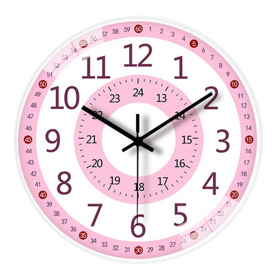 Mali digitalni 3D slatki zidni sat Dnevni boravak Moderni dječji okrugli zidni sat Bešumna spavaća soba Horloge Murale Dekoracija doma