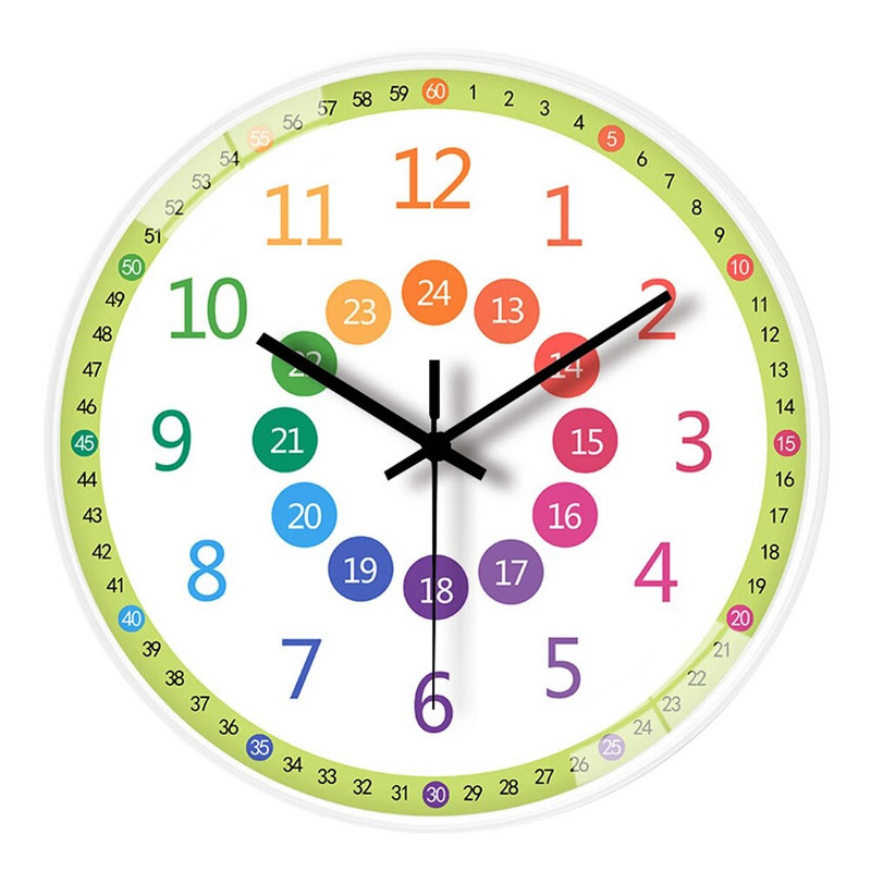 Mali digitalni 3D slatki zidni sat Dnevni boravak Moderni dječji okrugli zidni sat Bešumna spavaća soba Horloge Murale Dekoracija doma