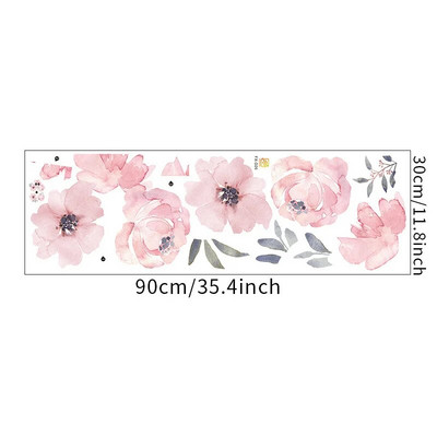 1 készlet friss rózsaszín rózsa lány hálószoba xuan falszépítés dekoratív falmatricák öntapadó fali dekorációk nappali
