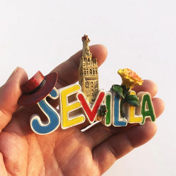 Испания Пътуващи магнити за хладилник Севиля Малага Тенерифе Picos de Europa Бенидорм Майорка Менорка Ибиса Туристически сувенири