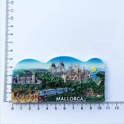 Hispaania reisivad külmikumagnetid Sevilla Malaga Tenerife Picos de Europa Benidorm Mallorca Menorca Ibiza turistide suveniirid