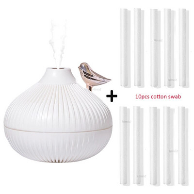 330 ml USB ultrazvučni Cool Mist Maker ovlaživač zraka s toplom LED svjetiljkom za dom Dječja soba Mini aroma difuzor ovlaživač