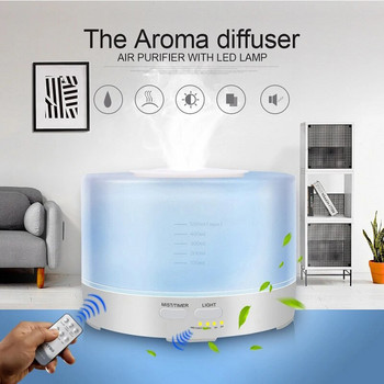 Mini Air Humidifier Essential Oil Diffuser 500ML Cool Mist Maker Fogger Humidificador Lamp LED Aroma Diffuser Humidifier