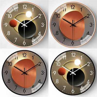 Μοντέρνο απλό ρολόι τοίχου 8 ιντσών καραμέλα Χρώμα Silent for TIME Clocks Στολίδι για Διακόσμηση Σαλονιού Κοιτώνα Υπνοδωματίου σπιτιού