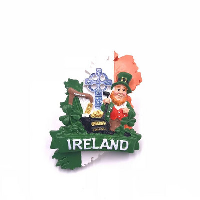 Egiptuse vaarao Iirimaa Leprechaunid Ile-de-France Slovakkia Bratislava Rootsi Red Horse Külmkapimagnet Suveniirimagnetid käsitööks