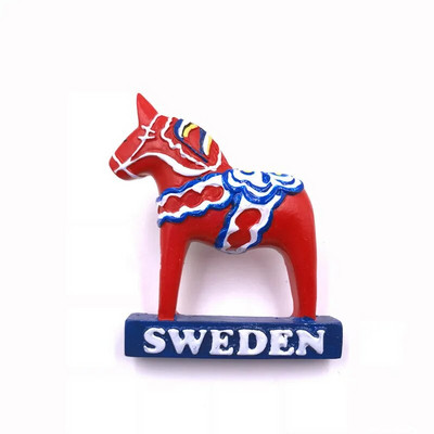Egiptuse vaarao Iirimaa Leprechaunid Ile-de-France Slovakkia Bratislava Rootsi Red Horse Külmkapimagnet Suveniirimagnetid käsitööks