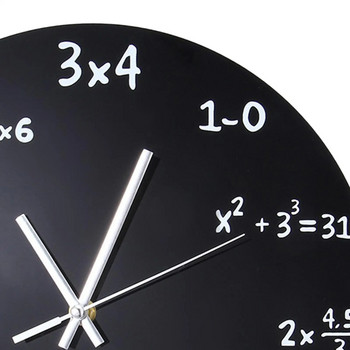 Ρολόι τοίχου Μοντέρνος Καθρέφτης Μαθηματικά Διακόσμηση Πολλαπλών Χρήσεων Στρογγυλό Non Ticking για Γραφείο Μπάνιο Σπίτι Υπνοδωμάτιο Σαλόνι