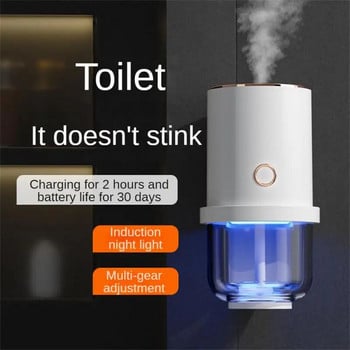 Νέο οικιακό αυτόματο μηχάνημα ψεκασμού αρωμάτων Πολυλειτουργικός διαχύτης νυχτερινού φωτός τουαλέτας Μηχάνημα διαχύσεως αιθέριων ελαίων