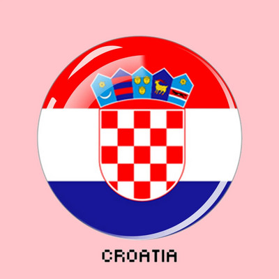 Državna zastava Magnet za hladnjak Svjetska europska državna zastava Stakleni kabošon Magneti za hladnjak Naljepnice za kućni dekor Suveniri Pokloni