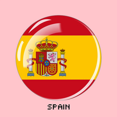 Državna zastava Magnet za hladnjak Svjetska europska državna zastava Stakleni kabošon Magneti za hladnjak Naljepnice za kućni dekor Suveniri Pokloni