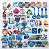 Fridge Magnets Greece Athens Travel Memorial Αυτοκόλλητο Μαγνήτης Ψυγείου 3D Resin Souvenir Μαγνητικά Αυτοκόλλητα Ψυγείου