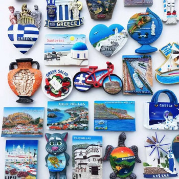 Fridge Magnets Greece Athens Travel Memorial Αυτοκόλλητο Μαγνήτης Ψυγείου 3D Resin Souvenir Μαγνητικά Αυτοκόλλητα Ψυγείου