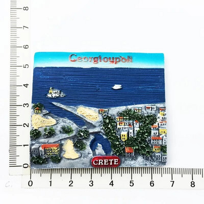 Fridge Magnets Greece Athens Travel Memorial Αυτοκόλλητο Μαγνήτης Ψυγείου 3D Resin Souvenir Μαγνητικά Αυτοκόλλητα Ψυγείου