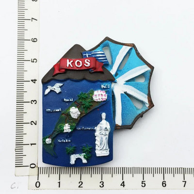 Fridge Magnets Greece Athens Travel Memorial Αυτοκόλλητο Μαγνήτης Ψυγείου 3D Resin Souvenir Μαγνητικά Αυτοκόλλητα Ψυγείου