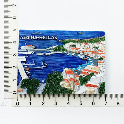 Fridge Magnets Greece Athens Travel Memorial Αυτοκόλλητο Μαγνήτης Ψυγείου 3D Resin Souvenir Μαγνητικά Αυτοκόλλητα Ψυγείου