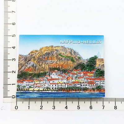 Fridge Magnets Greece Athens Travel Memorial Αυτοκόλλητο Μαγνήτης Ψυγείου 3D Resin Souvenir Μαγνητικά Αυτοκόλλητα Ψυγείου