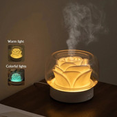 Χωρίς BPA Aroma Diffuser 400ML Moutain View Διαχύτης Αρωματοθεραπείας αιθέριων ελαίων με ζεστό και έγχρωμο λαμπτήρα LED υγραντήρα