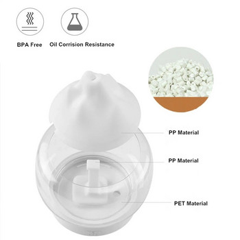 Χωρίς BPA Aroma Diffuser 400ML Moutain View Διαχύτης Αρωματοθεραπείας αιθέριων ελαίων με ζεστό και έγχρωμο λαμπτήρα LED υγραντήρα