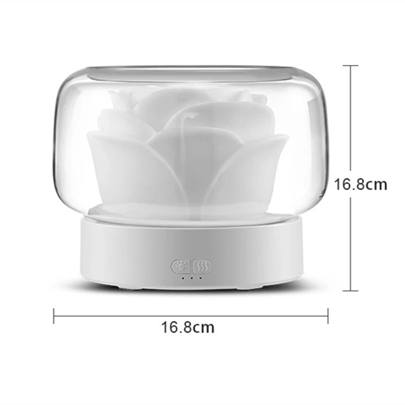 Χωρίς BPA Aroma Diffuser 400ML Moutain View Διαχύτης Αρωματοθεραπείας αιθέριων ελαίων με ζεστό και έγχρωμο λαμπτήρα LED υγραντήρα