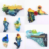 Francuska Magneti za hladnjak île d'Oléron Guadeloupe Côte-d'Azur Corse Bretagne Martinique Putujući suveniri Naljepnice za hladnjake Pokloni