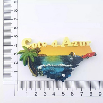 Francuska Magneti za hladnjak île d'Oléron Guadeloupe Côte-d'Azur Corse Bretagne Martinique Putujući suveniri Naljepnice za hladnjake Pokloni