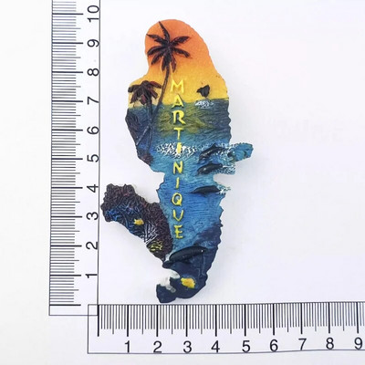 Francuska Magneti za hladnjak île d'Oléron Guadeloupe Côte-d'Azur Corse Bretagne Martinique Putujući suveniri Naljepnice za hladnjake Pokloni