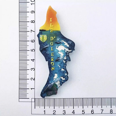 Francuska Magneti za hladnjak île d'Oléron Guadeloupe Côte-d'Azur Corse Bretagne Martinique Putujući suveniri Naljepnice za hladnjake Pokloni