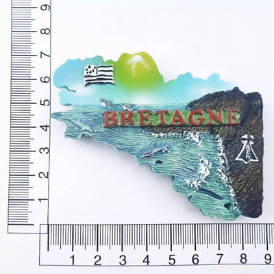 Francuska Magneti za hladnjak île d'Oléron Guadeloupe Côte-d'Azur Corse Bretagne Martinique Putujući suveniri Naljepnice za hladnjake Pokloni