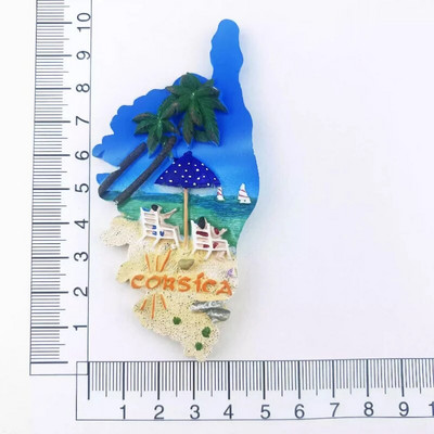 Francuska Magneti za hladnjak île d'Oléron Guadeloupe Côte-d'Azur Corse Bretagne Martinique Putujući suveniri Naljepnice za hladnjake Pokloni