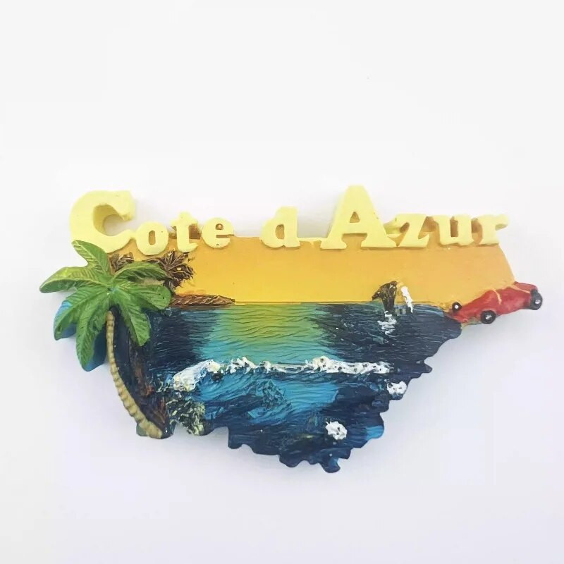 Francuska Magneti za hladnjak île d'Oléron Guadeloupe Côte-d'Azur Corse Bretagne Martinique Putujući suveniri Naljepnice za hladnjake Pokloni