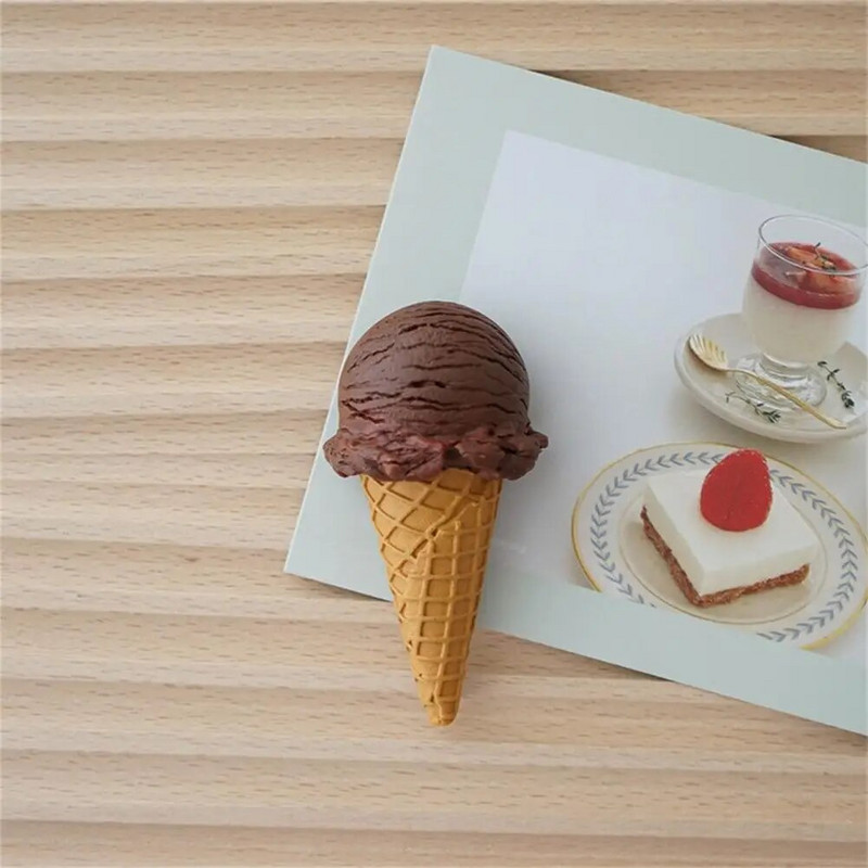 Külmkapi magnetvaigust jäätise kujuga külmkapimagnetiga tahvel ja tahvli kleebised foto teadetetahvli kleebised sisekujundus